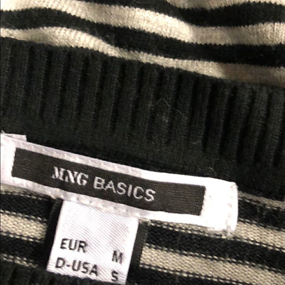 đď¸MNGâbasicsâsweater topâwhiteâwithâblack - Picture 6 of 6